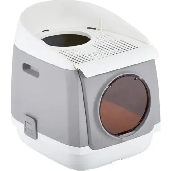 S&S Cat Residence Kattetoilet med 2 indgange - 54.9 x 45.9 x 49.2 cm