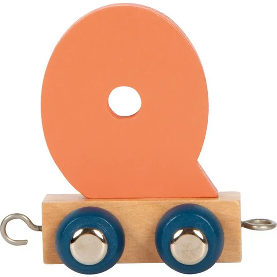 Small Foot Wooden Letter Train Polar - Q