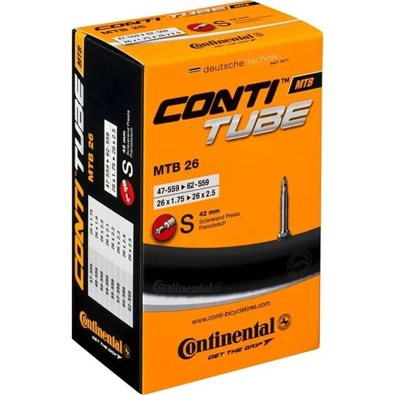 Continental 26" Slange 47/62-559 med 42mm racer ventil