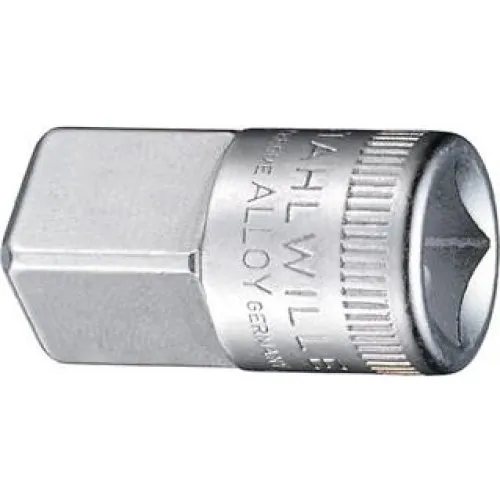 Stahlwille 3/8 til 1/2 adapter, 31 mm, poleret stål