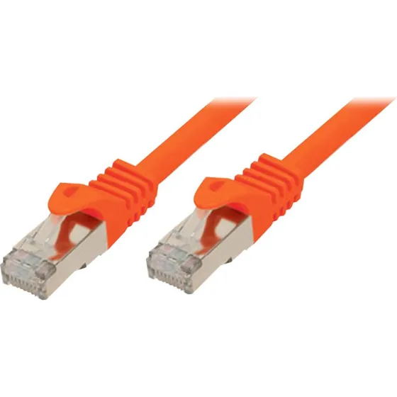 Shiverpeaks BASIC-S CAT 7 Patchkabel, 10m, Orange, SFTP/PiMF