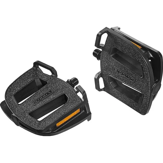 Ergotec EP-2 E-Bike pedaler, lang trædeflade 103x122mm, sort
