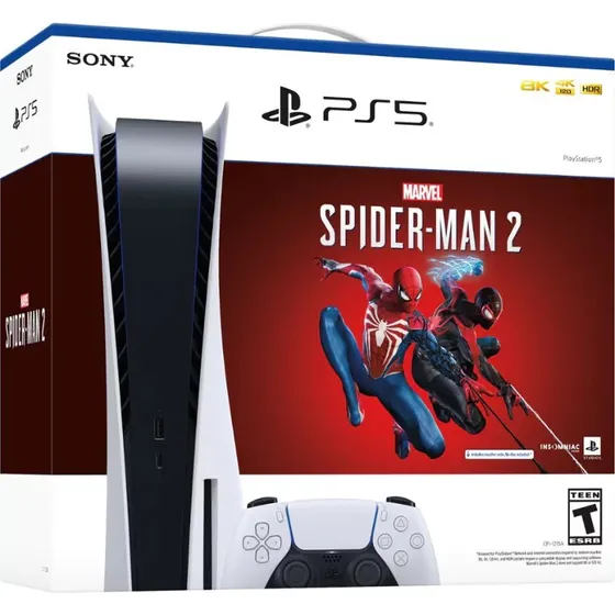 Sony PlayStation 5 (Disc) – Marvel’s Spider-Man 2 Bundle, 825GB