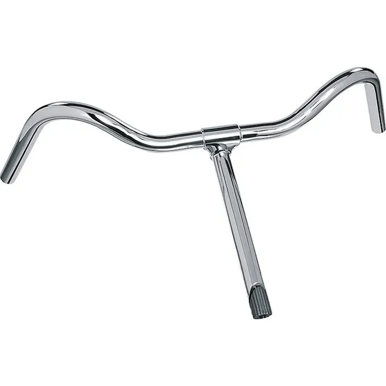Ergotec Holland NSU cykelstyr med stamme - Sølv - 565 mm