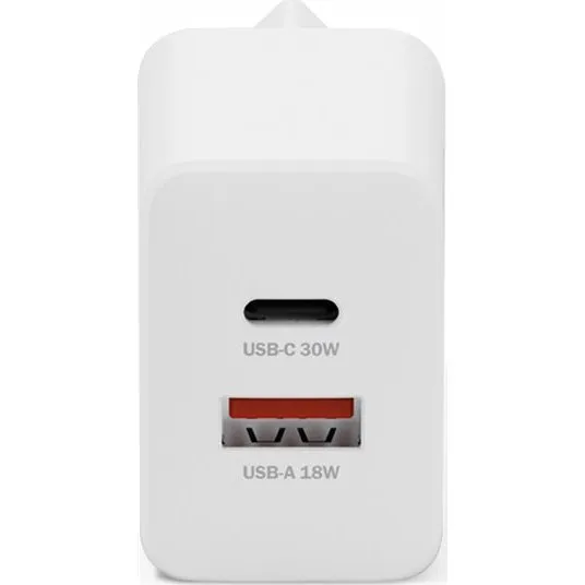 Digitus GaN Strømforsyningsadapter - 30W - USB-C & USB - Hvid