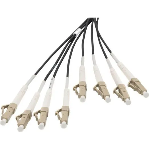 DIGITUS Breakout Kabel LC/UPC til LC/UPC OM4 50/125 µm, 30m, Sort