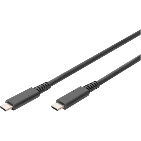 DIGITUS USB-C til USB-C Thunderbolt 3 kabel, 80cm, Sort