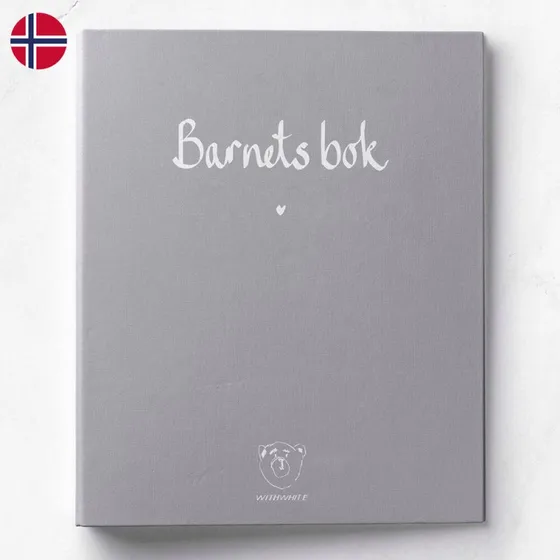 WITHWHITE Barnets bok PLUSS (norsk) i ringperm