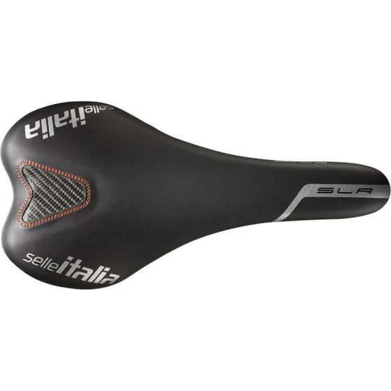 Selle Italia SLR TM Road-sadel, sort, manganrails