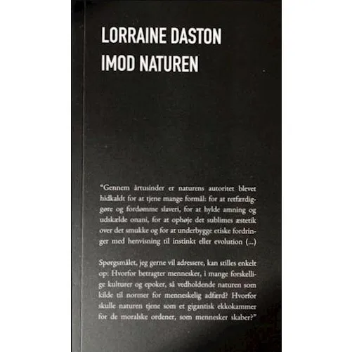 Imod naturen - Lorraine Daston - Bog