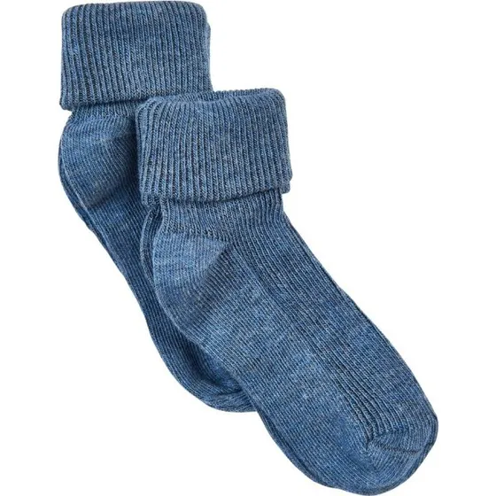 Minymo babystrømper 2-pak Blue Melange str. 19/22