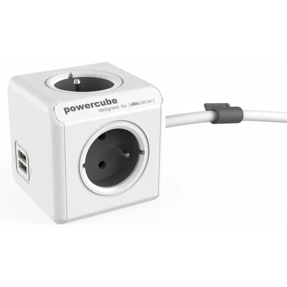 Allocacoc PowerCube Extended USB E(FR), 1,5 m – 4 AC-udtag