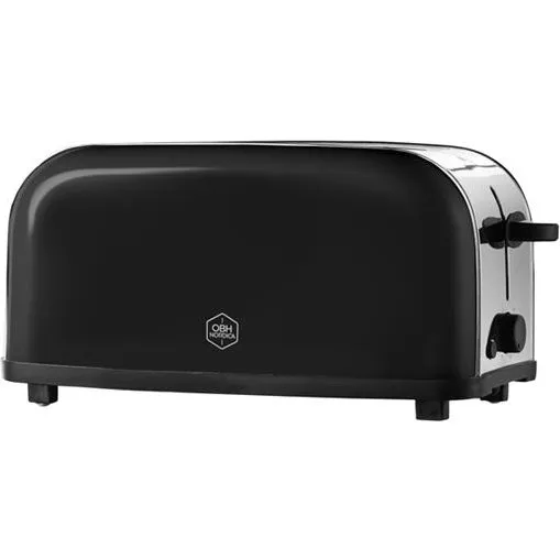 OBH 2259 Manhattan – Sort brødrister (4 skiver)