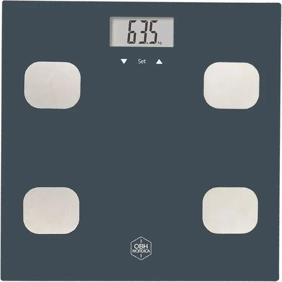 OBH Nordica Fitness Tracker BMI badevægt 150 kg sort