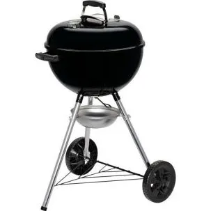 Weber E-4710 Kuglegrill med låg Ø 47 cm - sort/sølv