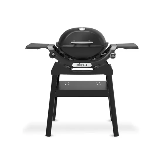 Weber Q 1200N gasgrill med sideborde og kompakt stander