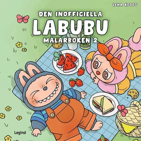 Labubu Den inofficiella Målarboken 2 - 20x20 cm