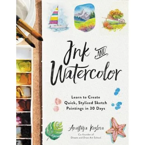 Anastasia Kozlova: Ink and Watercolor - Bog