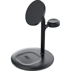 Green Cell MagScape 3-i-1 MagSafe trådløs ladestander - Sort