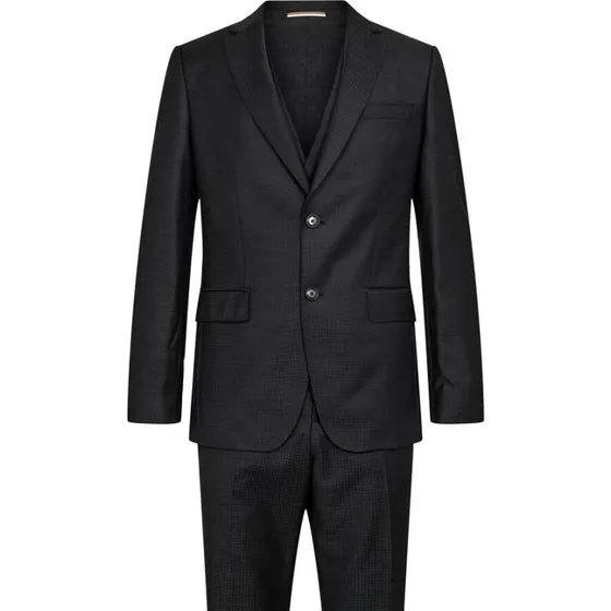 BOSS H-Huge-3Pcs-253 jakkesæt 100% uld, sort