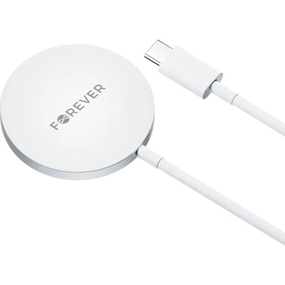 Forever MAWC-100 magnetisk trådløs oplader 15W, grå