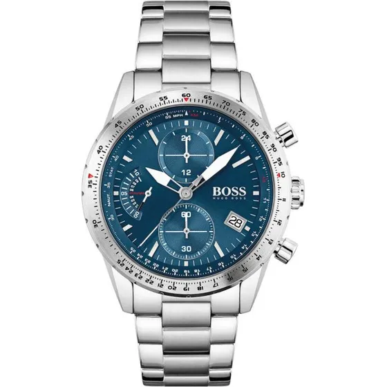Hugo Boss Pilot Edition Chrono HB1513850 44 mm blå/stål