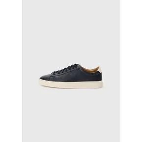 BOSS Kieran Tenn Læder Sneaker, Mørkeblå