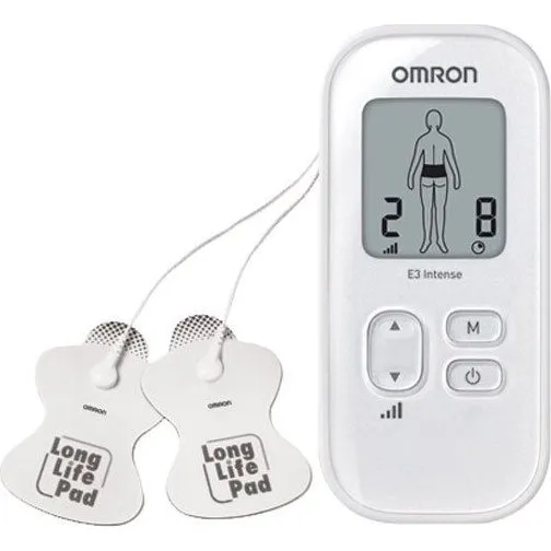 Omron E3 Intense TENS-muskelstimulator, hvid