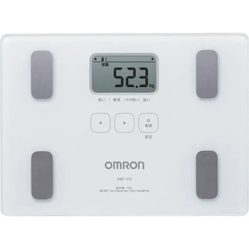 OMRON HBF-212 kropsanalysevægt, hvid