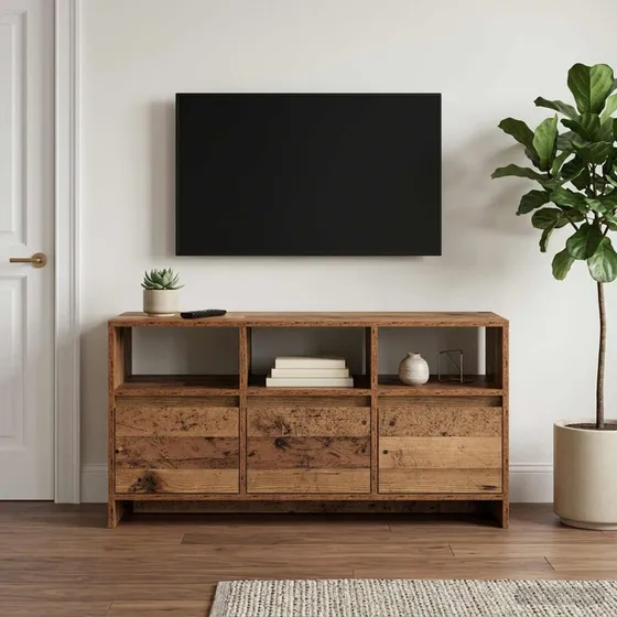 vidaXL TV-skab i gammelt træ, 102 x 37,5 x 52,5 cm