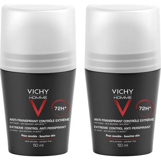 Vichy Homme Anti-Perspirant Roll-on 72h 3-pak (3 x 50 ml)