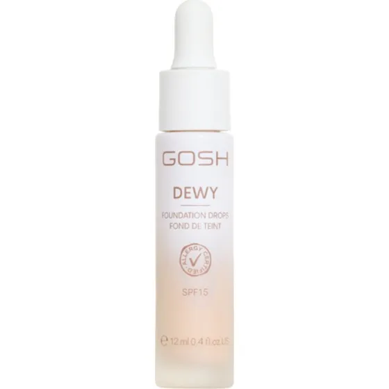 GOSH DEWY Foundation Drops 002 Porcelain 12 ml