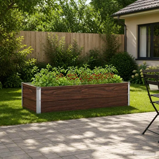 vidaXL Hævet Havebed Sort 100 x 40 x 24 cm i koldvalset stål