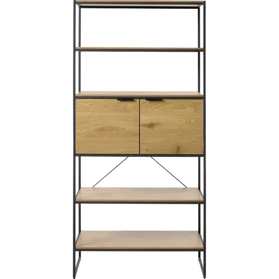 Håum Cosmo Bogreol - Sort/Natur - H190 cm