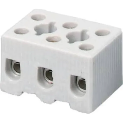 Kronemuffe porcelæn 3 polet 4 mm² Steatit