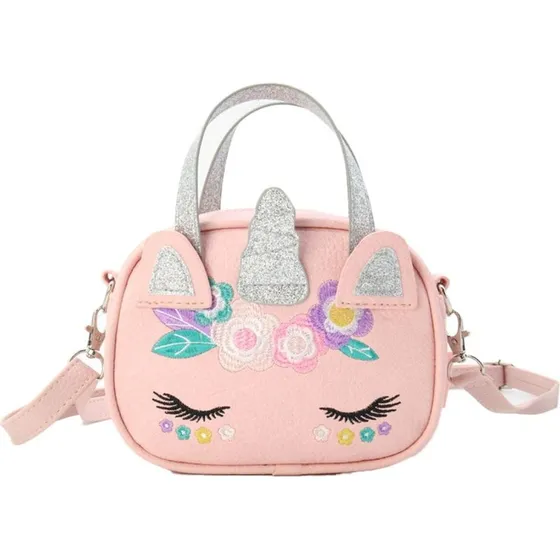 Tinka Unicorn Pretty Purse - Rosa taske med broderier