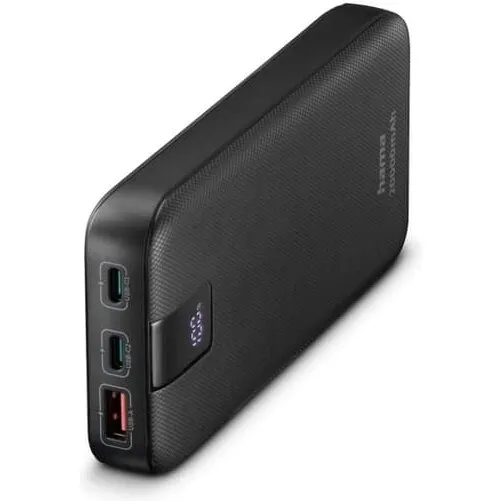 Hama Powerbank PD 20000mAh 2x USB-C + 1x USB-A Anthracite
