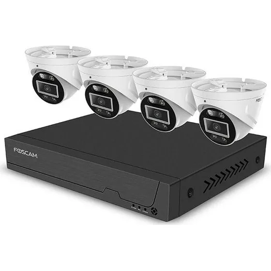 Foscam FNA108E-T4-2T 8-kanals NVR overvågningssæt med 4K-kameraer