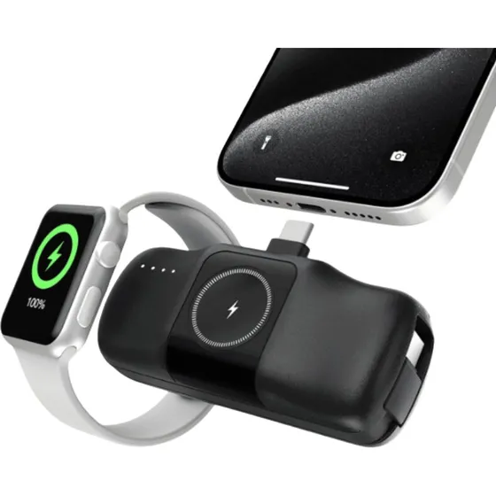 Wozinsky WF16-YLS 5000mAh 15W Powerbank Lightning/USB-C/Watch Hvid