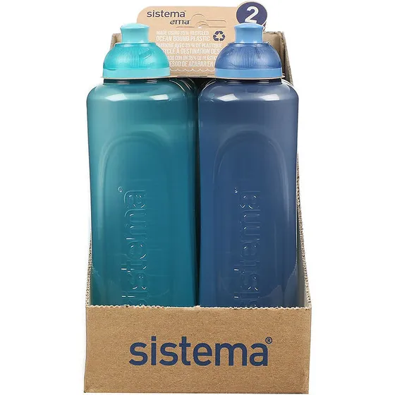 Sistema Swift Squeeze Bottle 2 stk 480 ml - Teal Stone & Mountain Blue