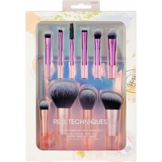 Real Techniques Travel Fantasy Mini Brush Set – rejse-sæt (vegan)