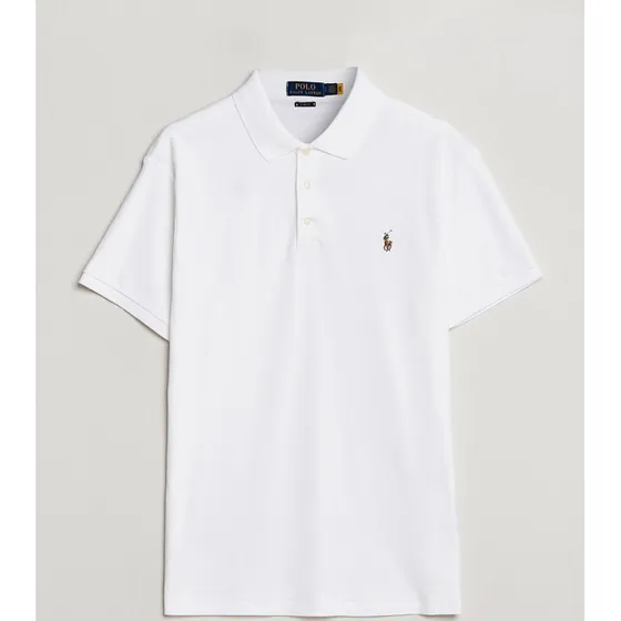 Ralph Lauren Custom Slim Fit Mesh Polo - Grå