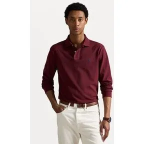 Ralph Lauren Custom Slim Fit Langærmet Polo, Sort