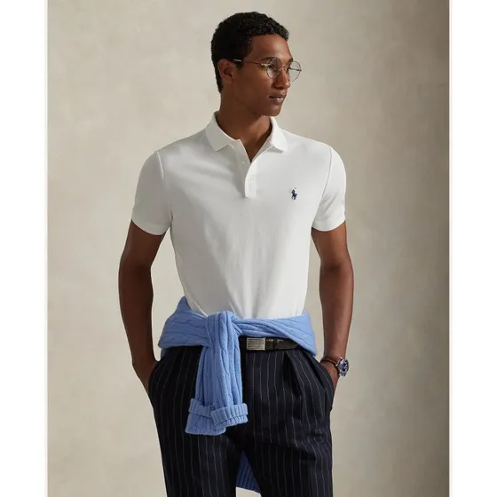 Polo Ralph Lauren Stretch Custom Slim Fit polo – bordeaux