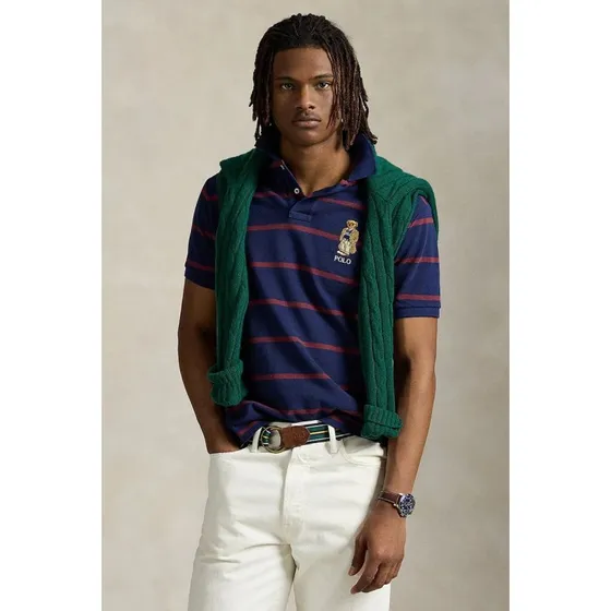 Polo Ralph Lauren Custom Slim Fit Pique Polo - Newport Navy
