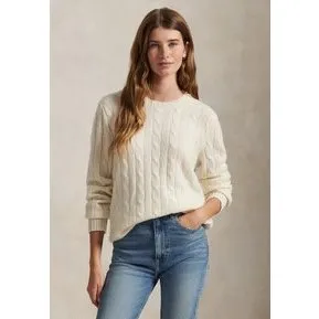 Polo Ralph Lauren Cable-Knit Cashmere Sweater Unisex - Cream