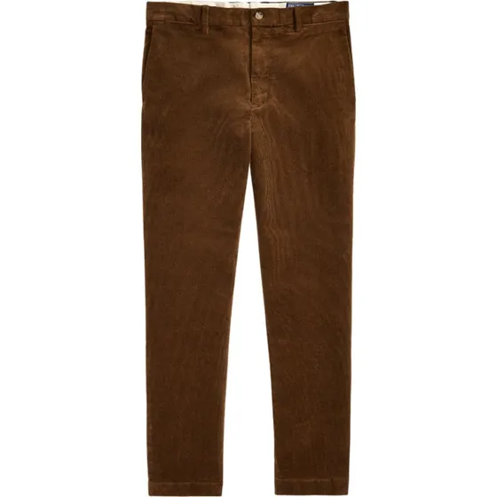Ralph Lauren Slim Fit Lysebrune Fløjlsbukser