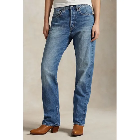 Polo Ralph Lauren High-Rise Relaxed Straight Jeans – Gwendolyan Wash