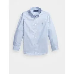 Polo Ralph Lauren Slim Fit stribet Oxford-skjorte, blå/hvid - 12 år