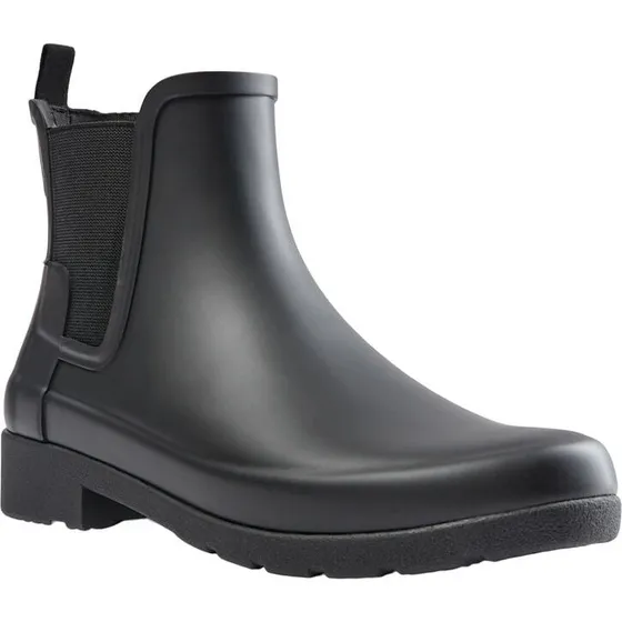 Hunter Refined Chelsea-støvle, Sort (Dame)